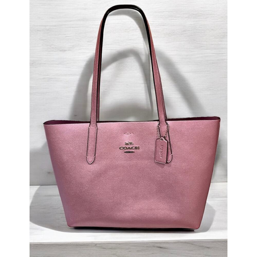 Coach F37871 Metallic Avenue Tote Bag
